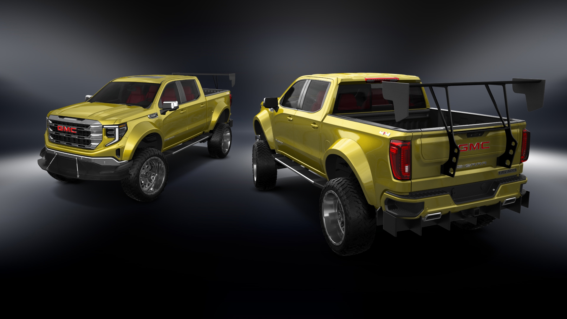 GMC Sierra 1500 Crew Cab 5.8 ft box 4 Door pickup truck 2023 tuning