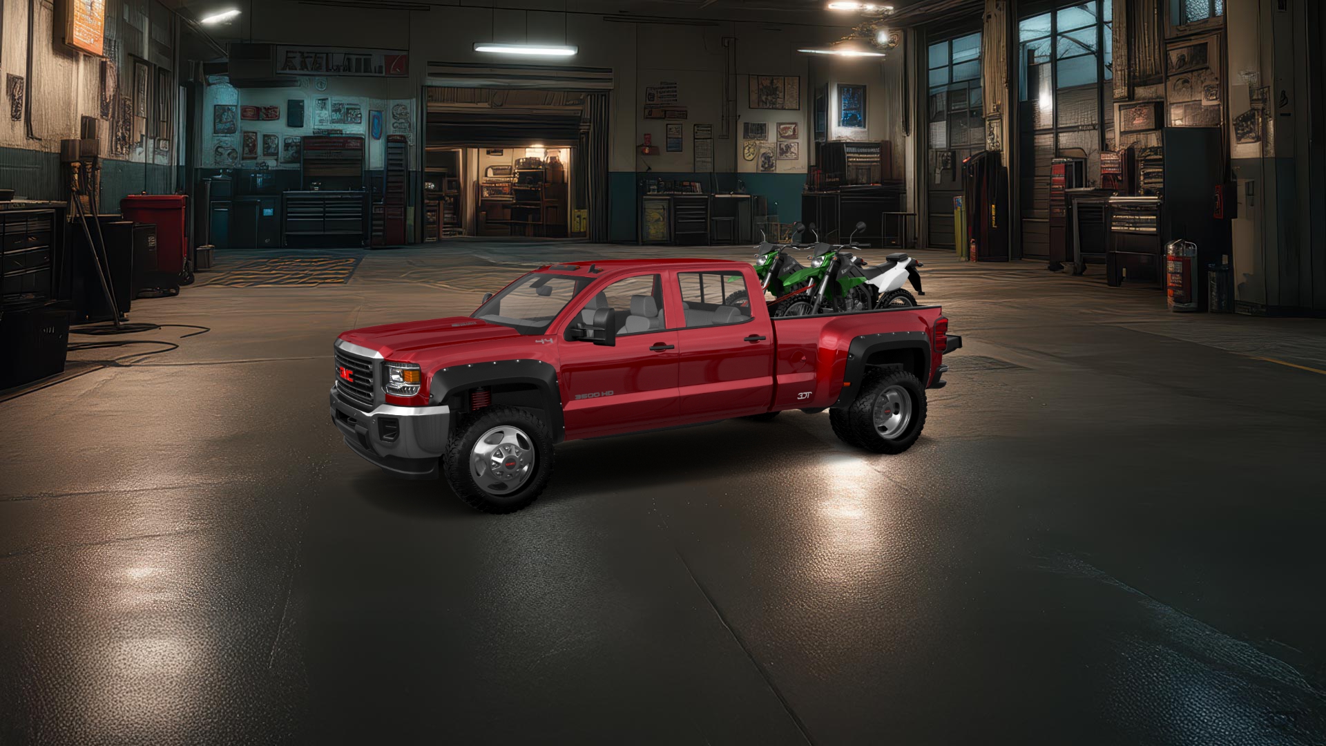 GMC Sierra 3500 HD Crew Cab 4 Door pickup truck 2015 tuning