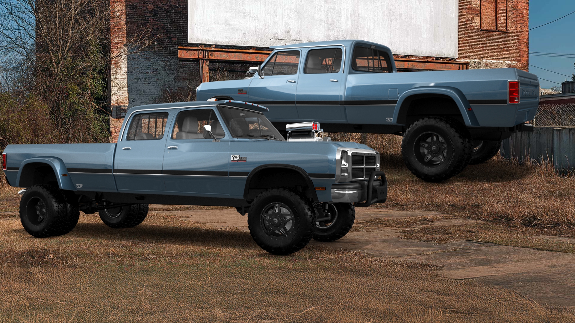 Dodge Ram 350 4 Door pickup truck 1991 tuning