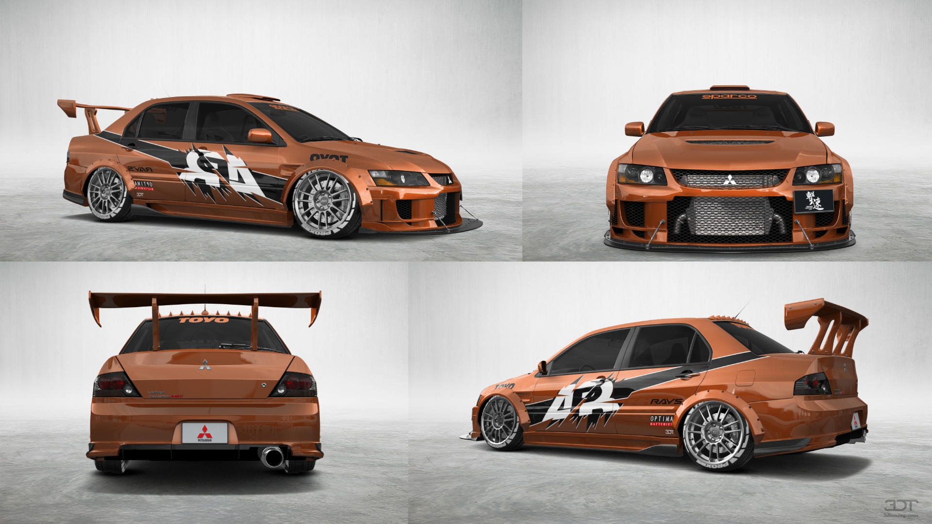 Mitsubishi Lancer Evo IX 4 Door Saloon 2005 tuning