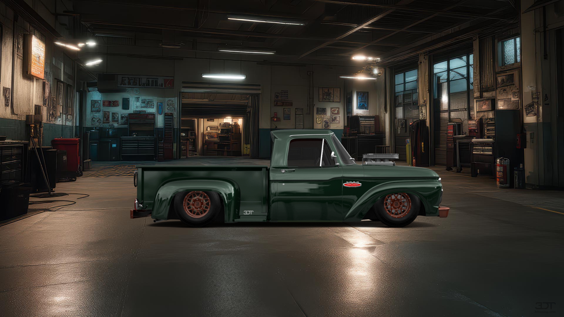 Ford F-100 Flareside 2 Door pickup truck 1961 tuning