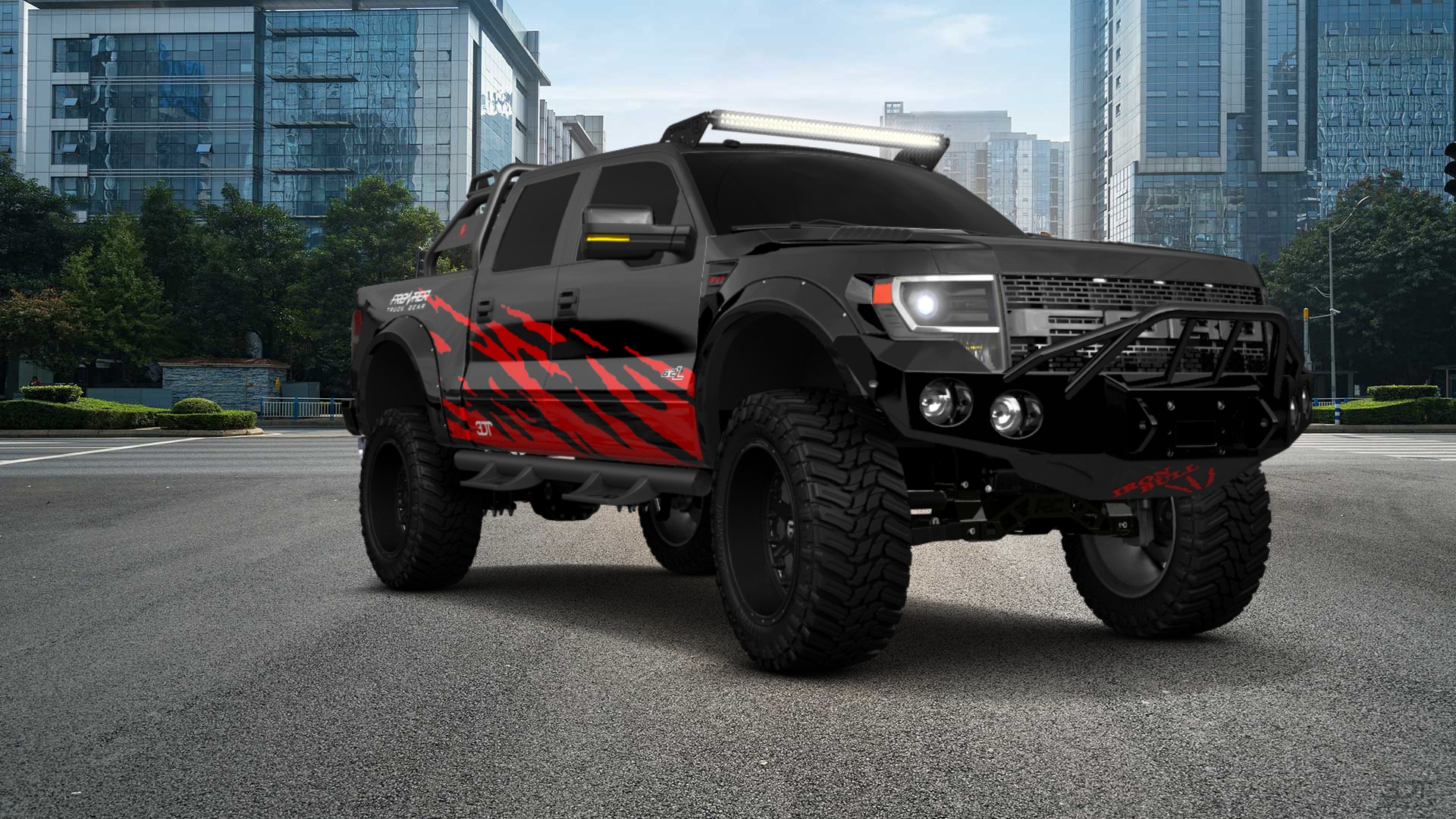 Ford F-150 SVT Raptor 4 Door pickup truck 2013 tuning