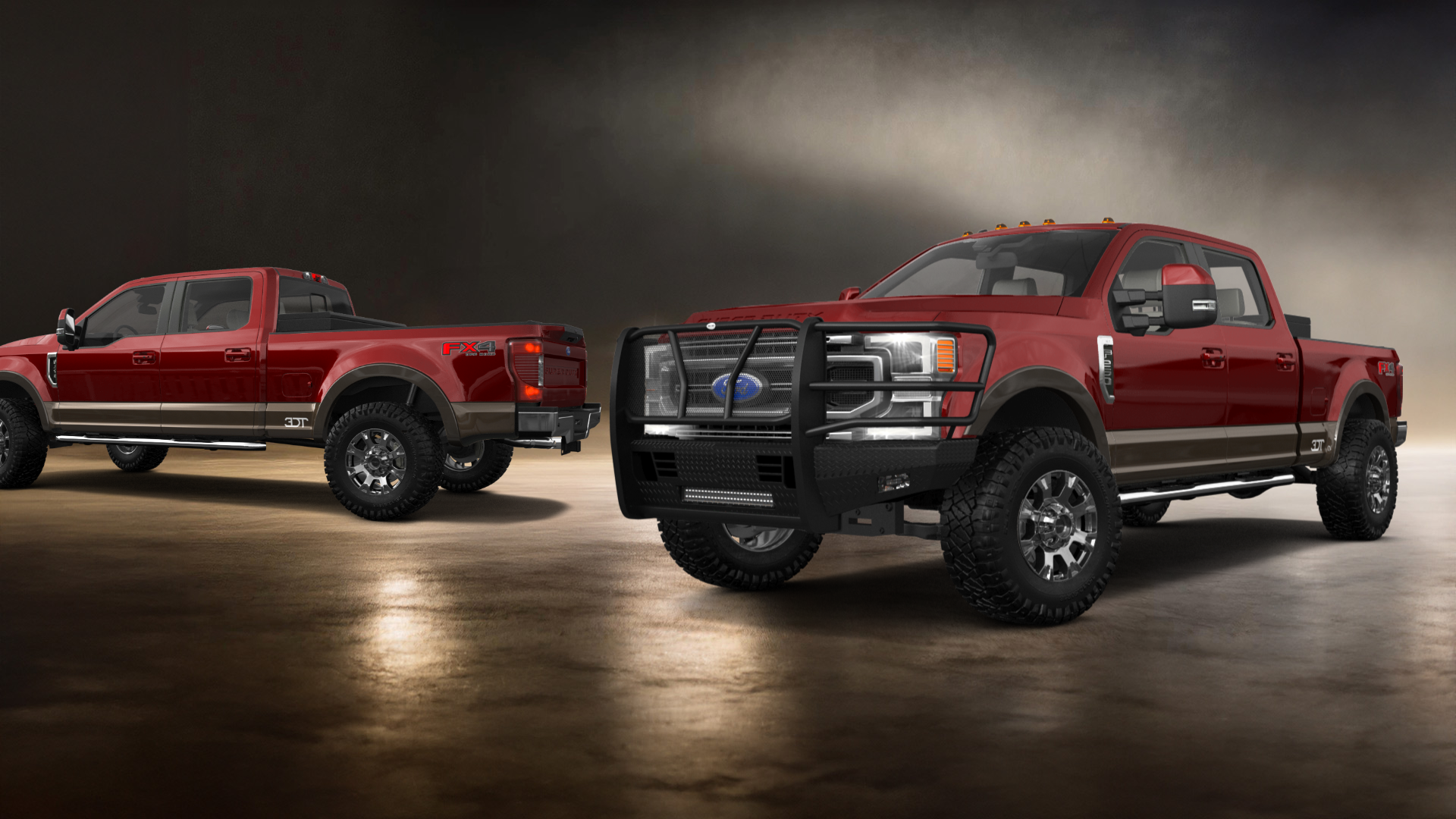 Tuning Ford F-250 4 Door pickup truck 2021