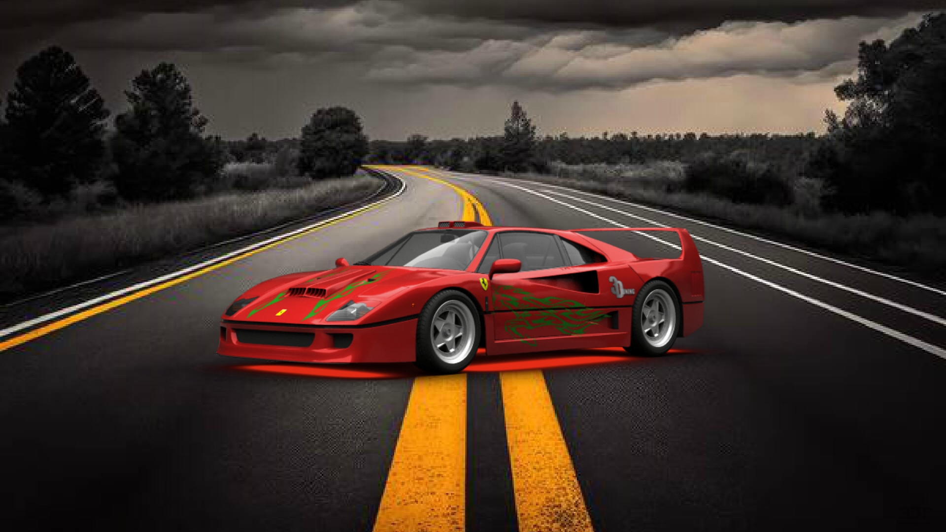 Ferrari F40 Coupe 1987 tuning