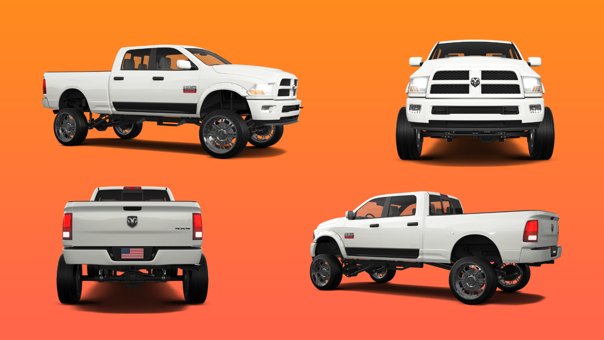 Dodge Ram 2500 4 Door Truck 2014