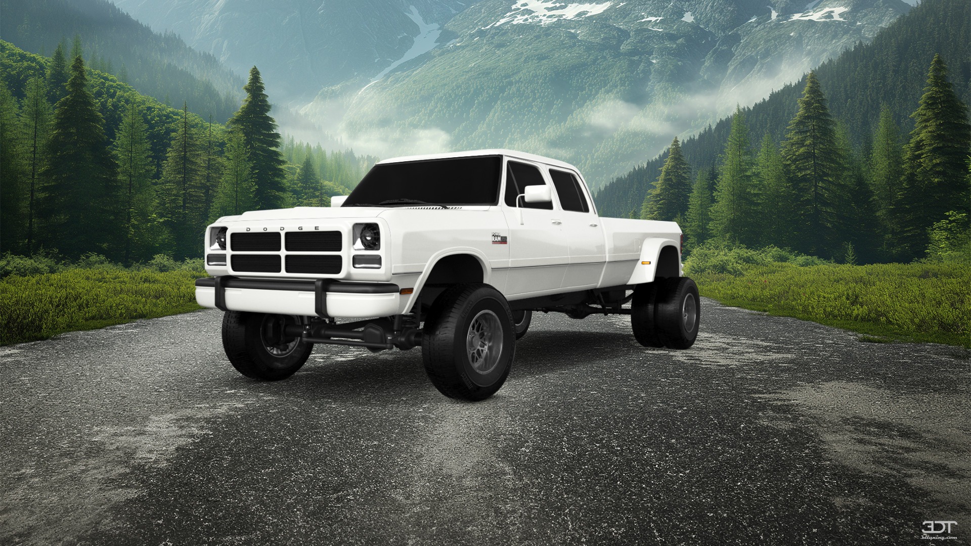 Dodge Ram 350 4 Door pickup truck 1991 tuning