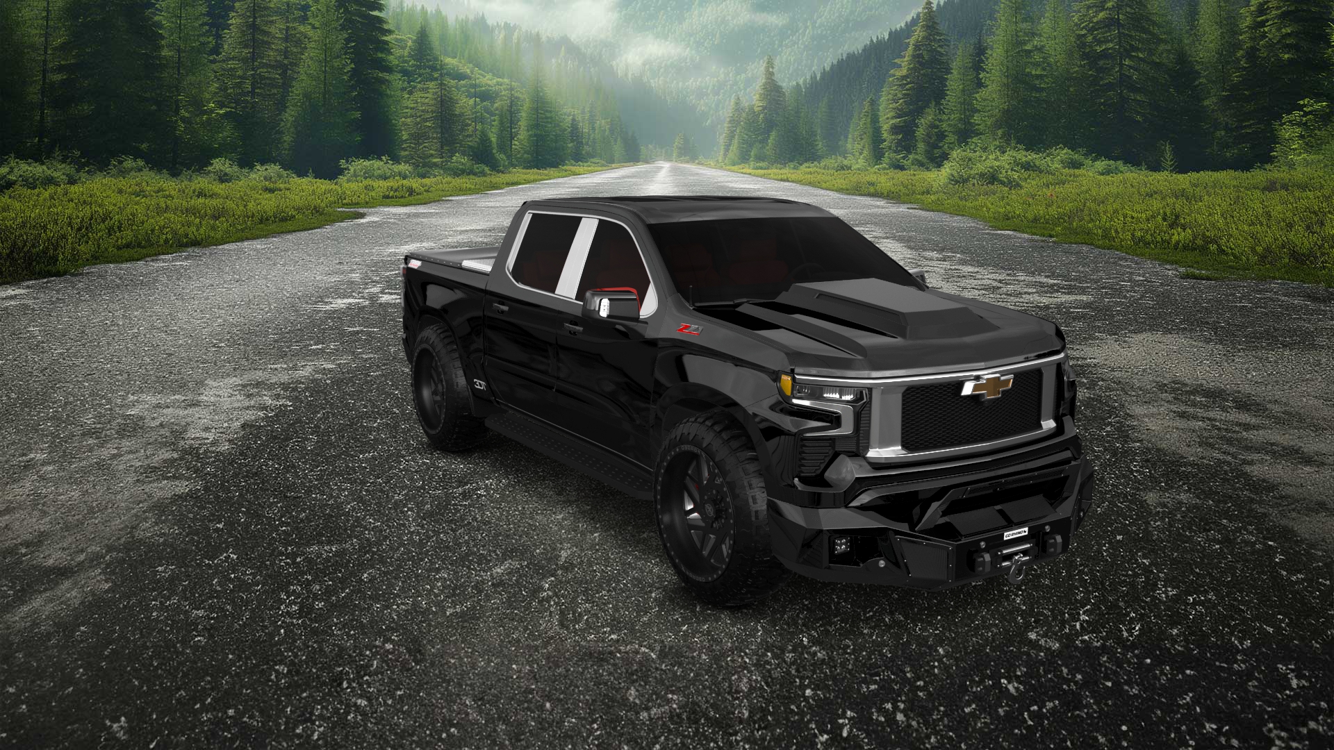 Chevrolet Silverado 1500 Crew Cab 5.8 ft box 4 Door pickup truck 2023 tuning