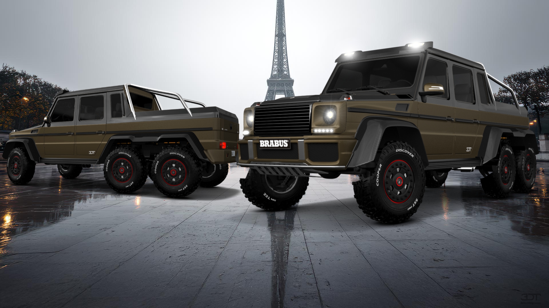 Mercedes G 63 AMG 6x6 4 Door pickup truck 2013 tuning