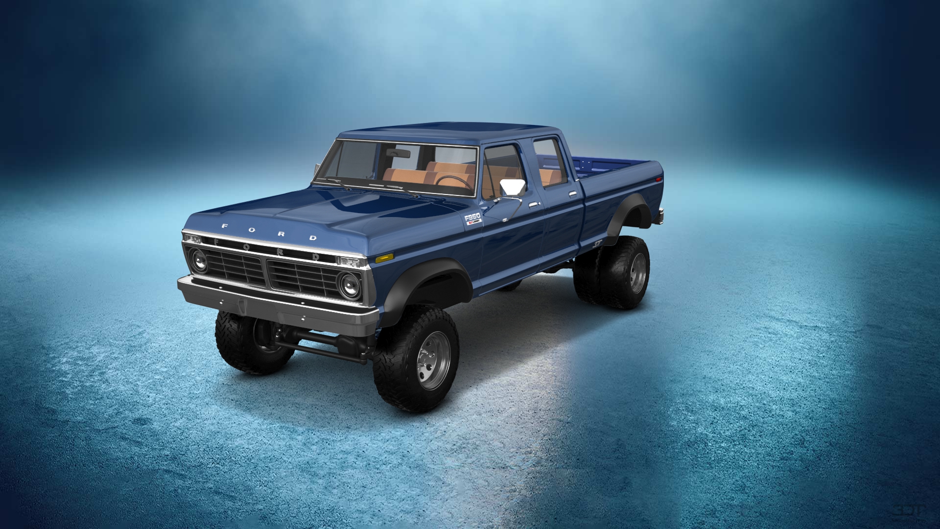 Ford F-350 Dually Challenge 4 Door pickup truck 3973