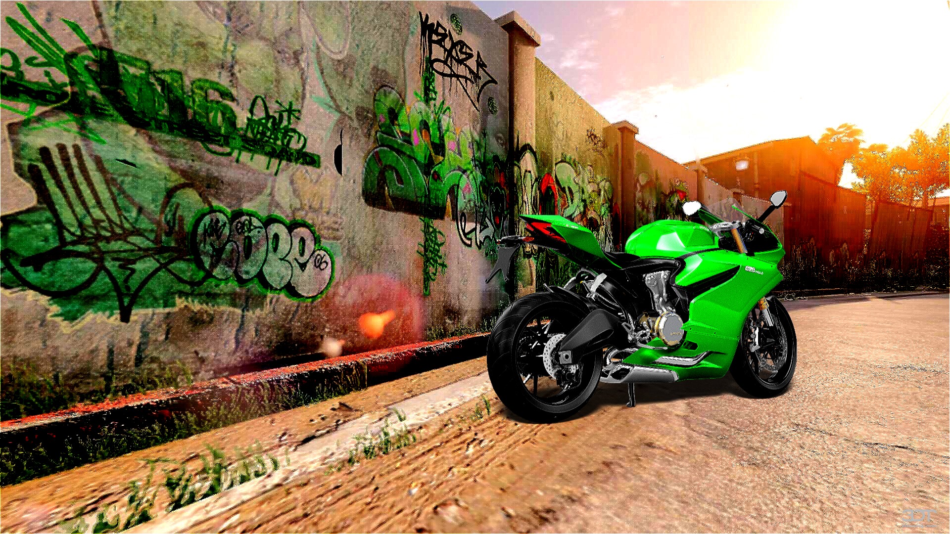 Ducati 899 Panigale Sport Bike 2015 tuning