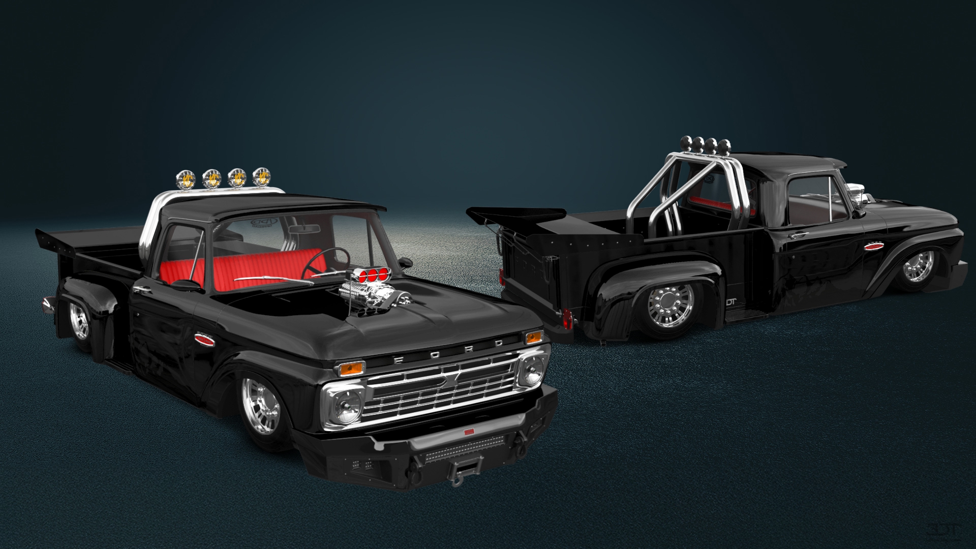 Ford F-100 Flareside 2 Door pickup truck 1961