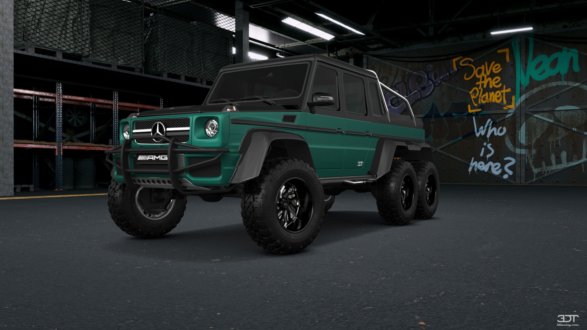 Mercedes G 63 AMG 6x6 4 Door pickup truck 2013 tuning