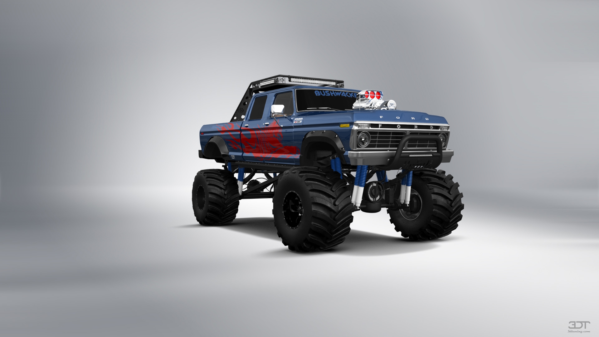 Ford F-350 Dually 4 Door pickup truck 1973 tuning