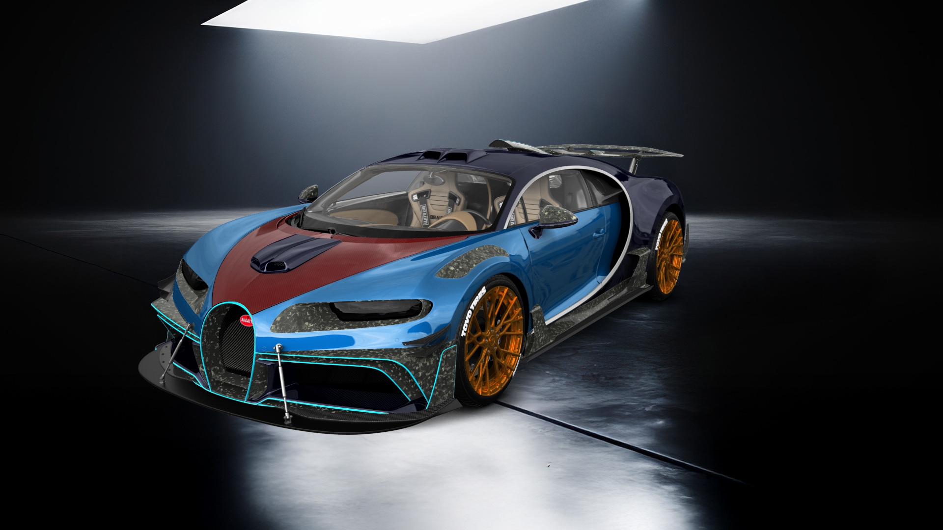 Bugatti Chiron 2 Door Coupe 2016 tuning