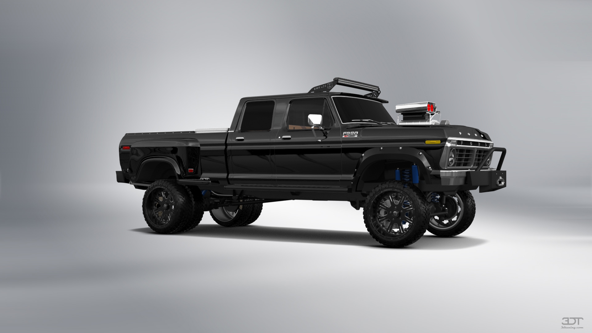 Ford F-350 Dually 4 Door pickup truck 1973 tuning