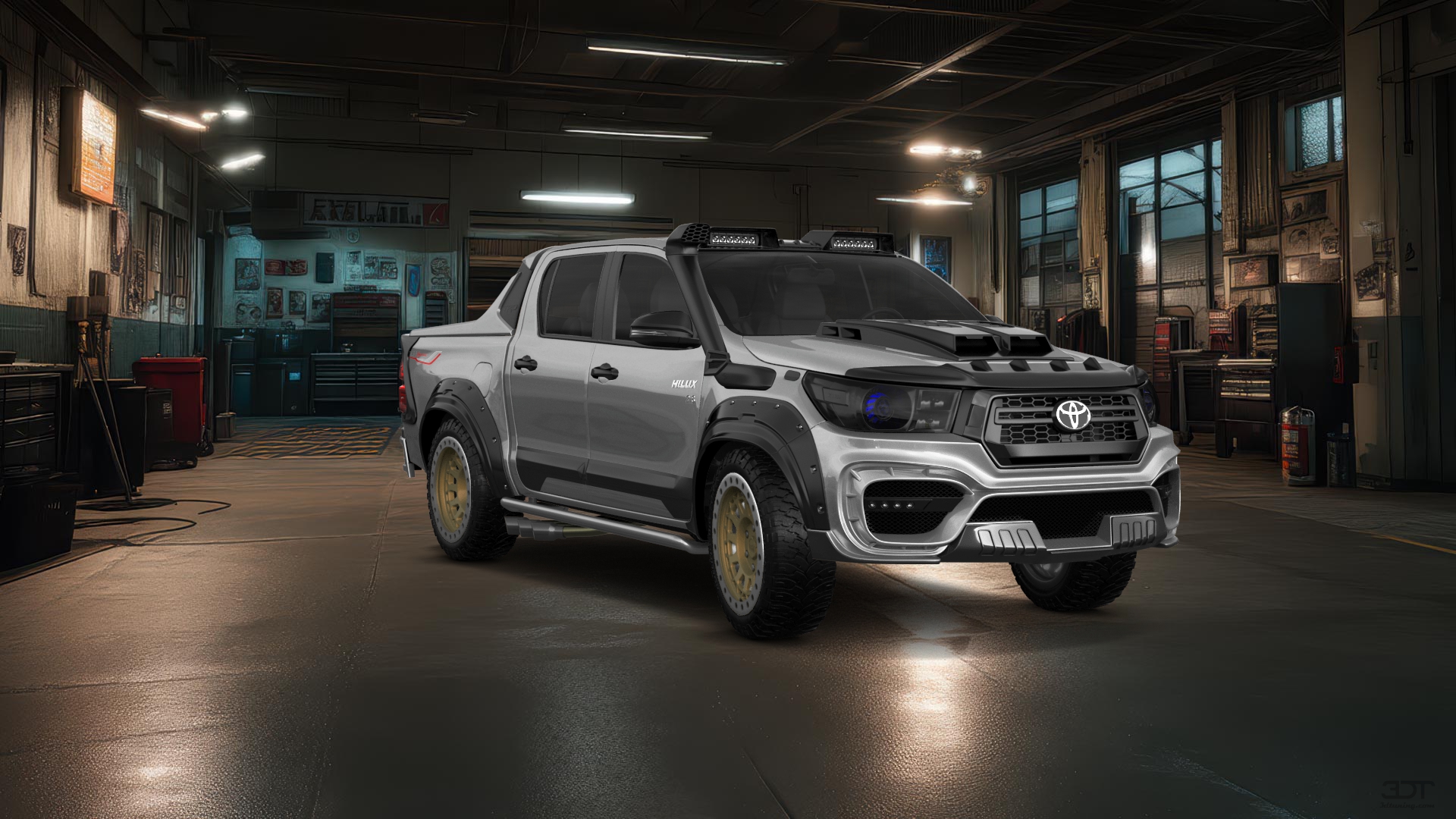 Toyota Hilux Double Cab 4 Door pickup truck 2015 tuning