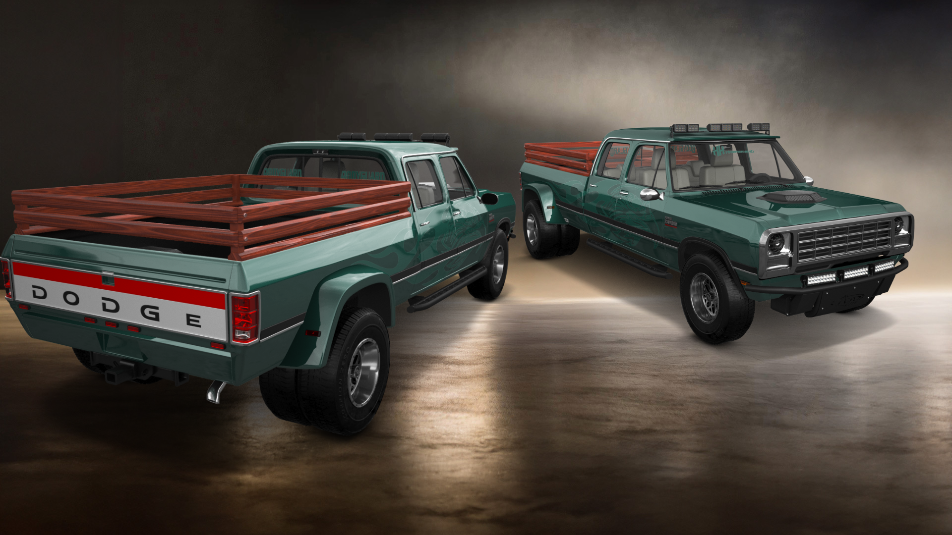 Dodge Ram 350 4 Door pickup truck 1991