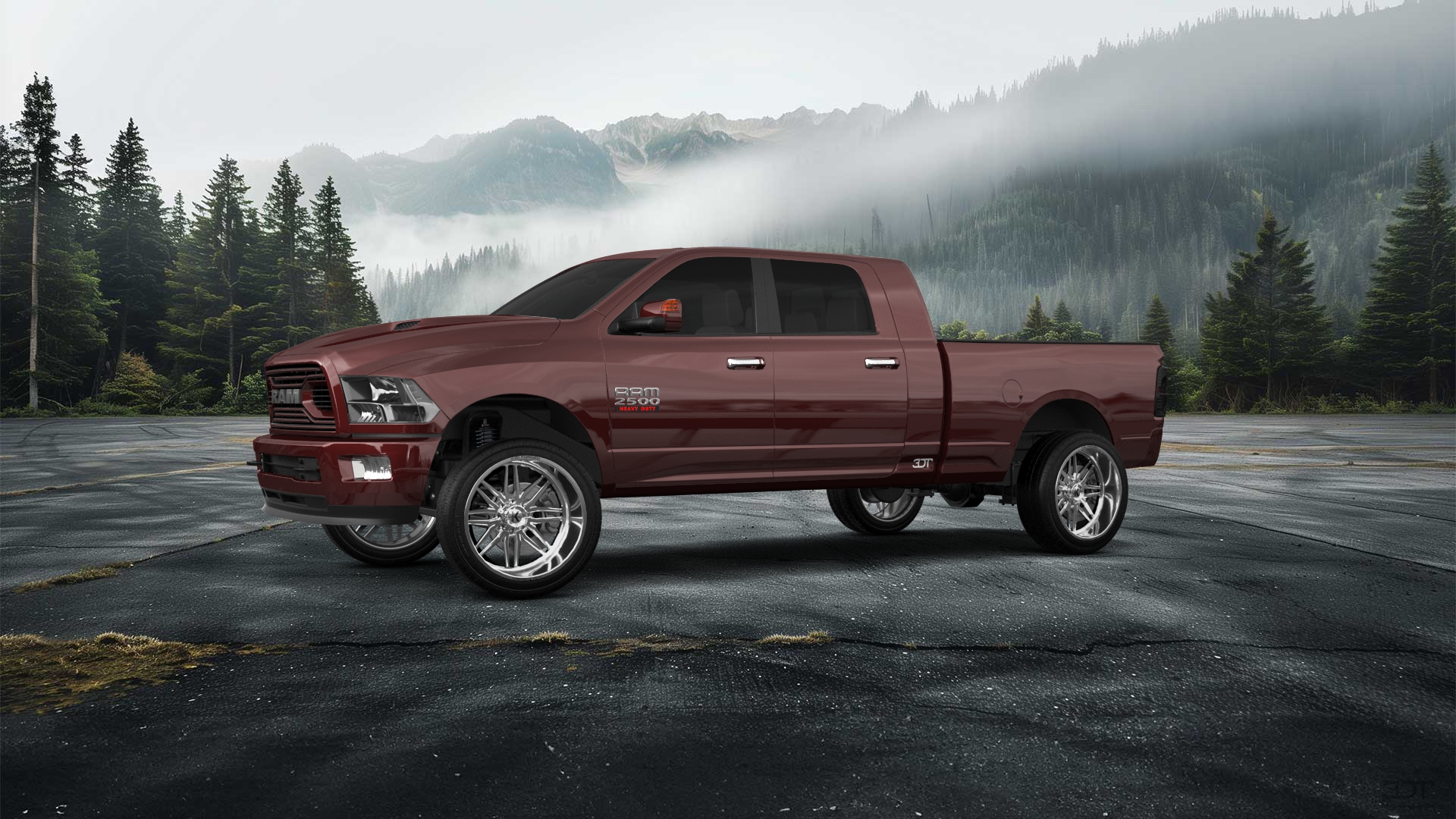 Dodge Ram 2500 Mega Cab 6.4 ft box 4 Door pickup truck 2010 tuning
