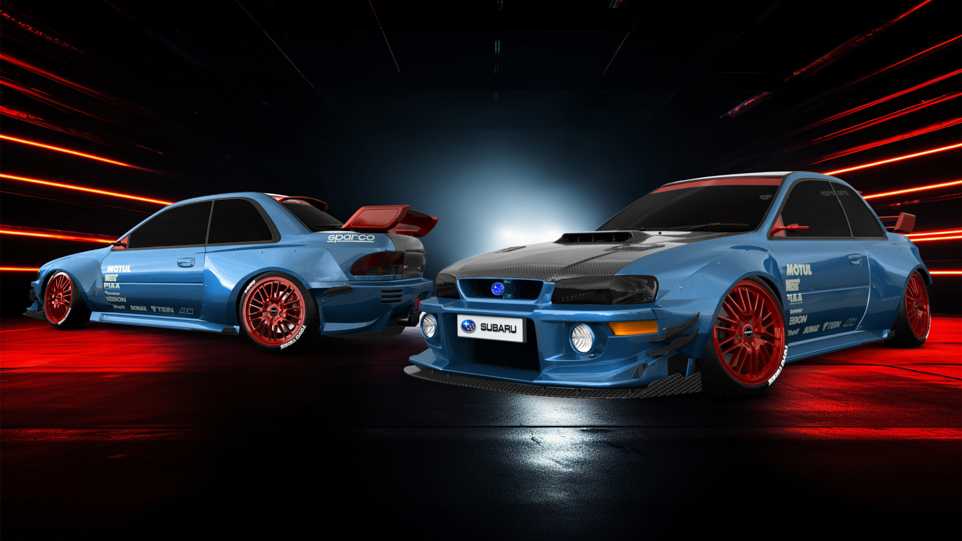 Subaru Impreza WRX STI 22B 2 Door Coupe 2000 tuning