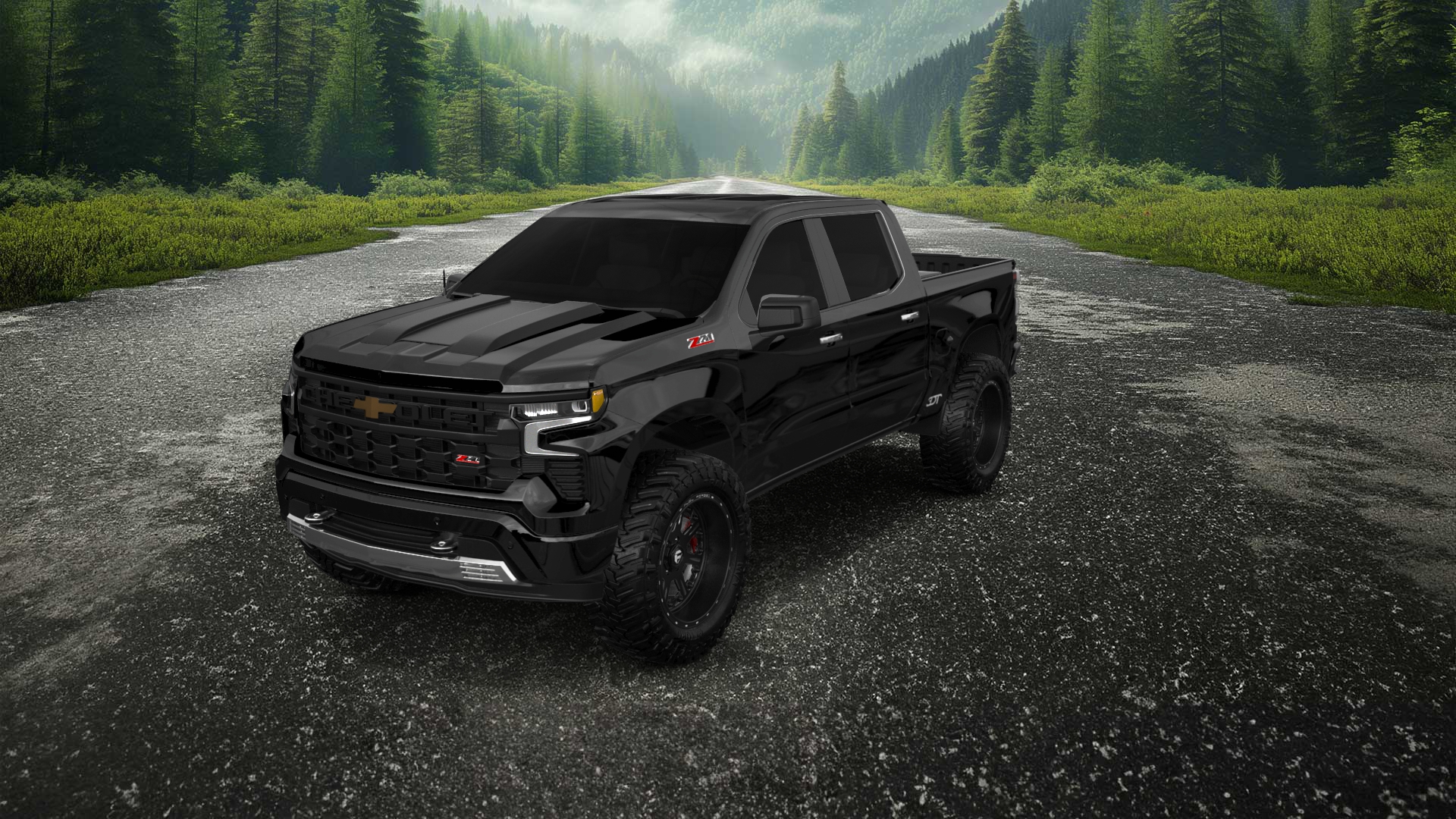 Chevrolet Silverado 1500 Crew Cab 5.8 ft box 4 Door pickup truck 2023 tuning