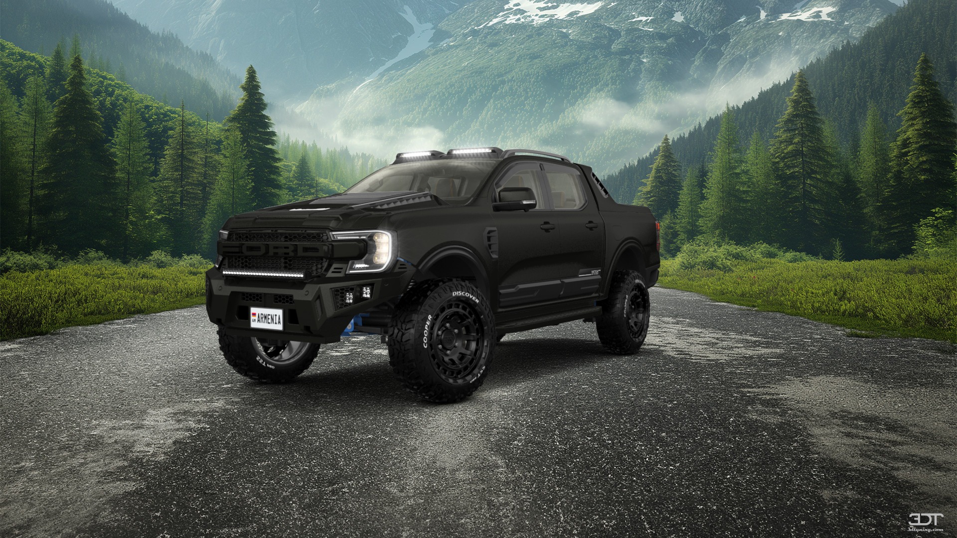 Ford Ranger 4 Door pickup truck 2022 tuning