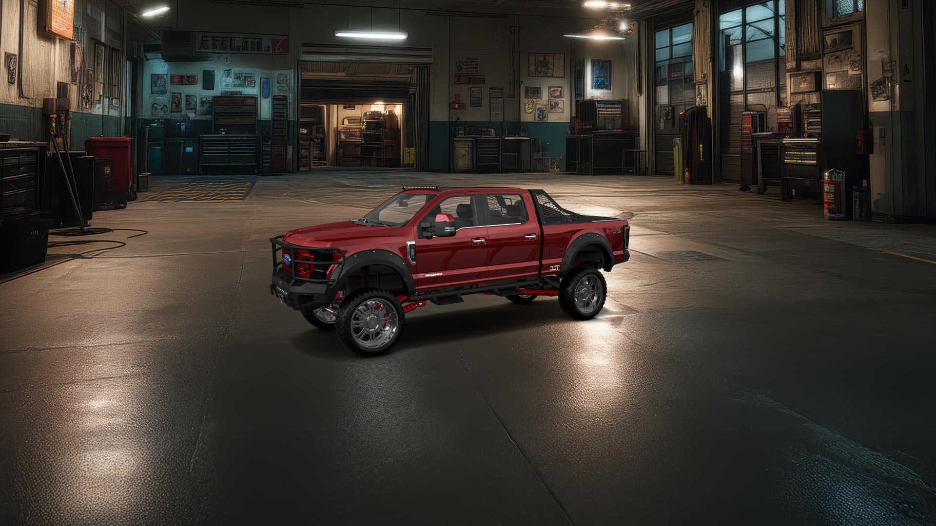 Ford F-250 4 Door pickup truck 2021 tuning