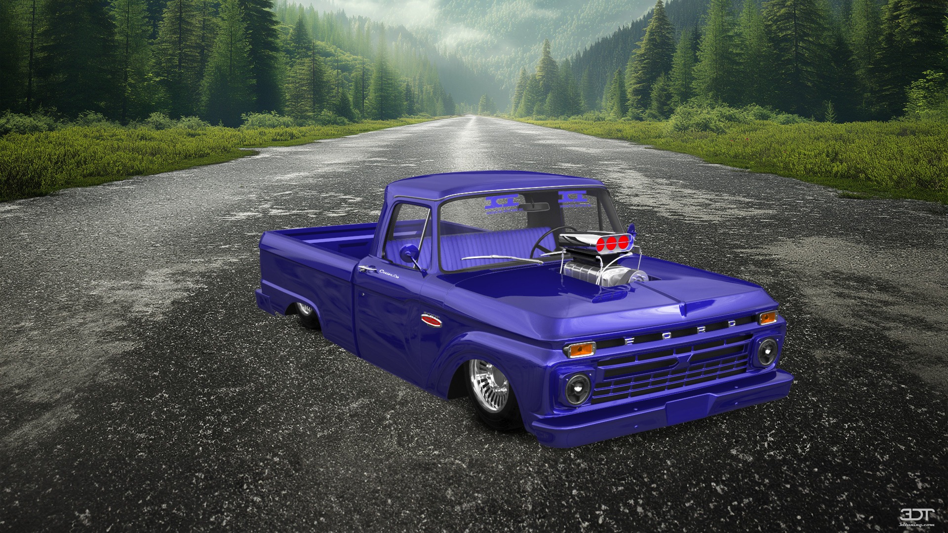 Ford F-100 Custom Cab 2 Door pickup truck 1966