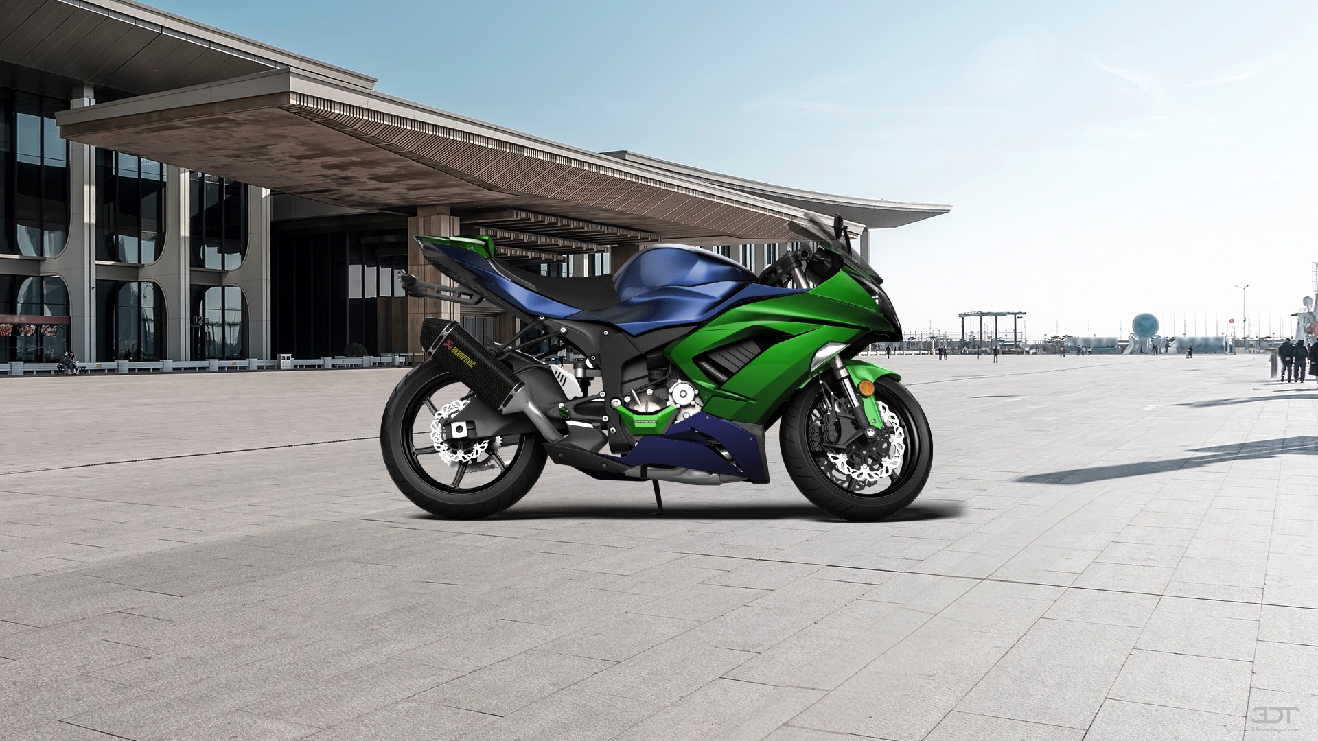 Custom Kawasaki Ninja ZX 6R 2015 Sport Bike by KIRITO- | 3DTuning