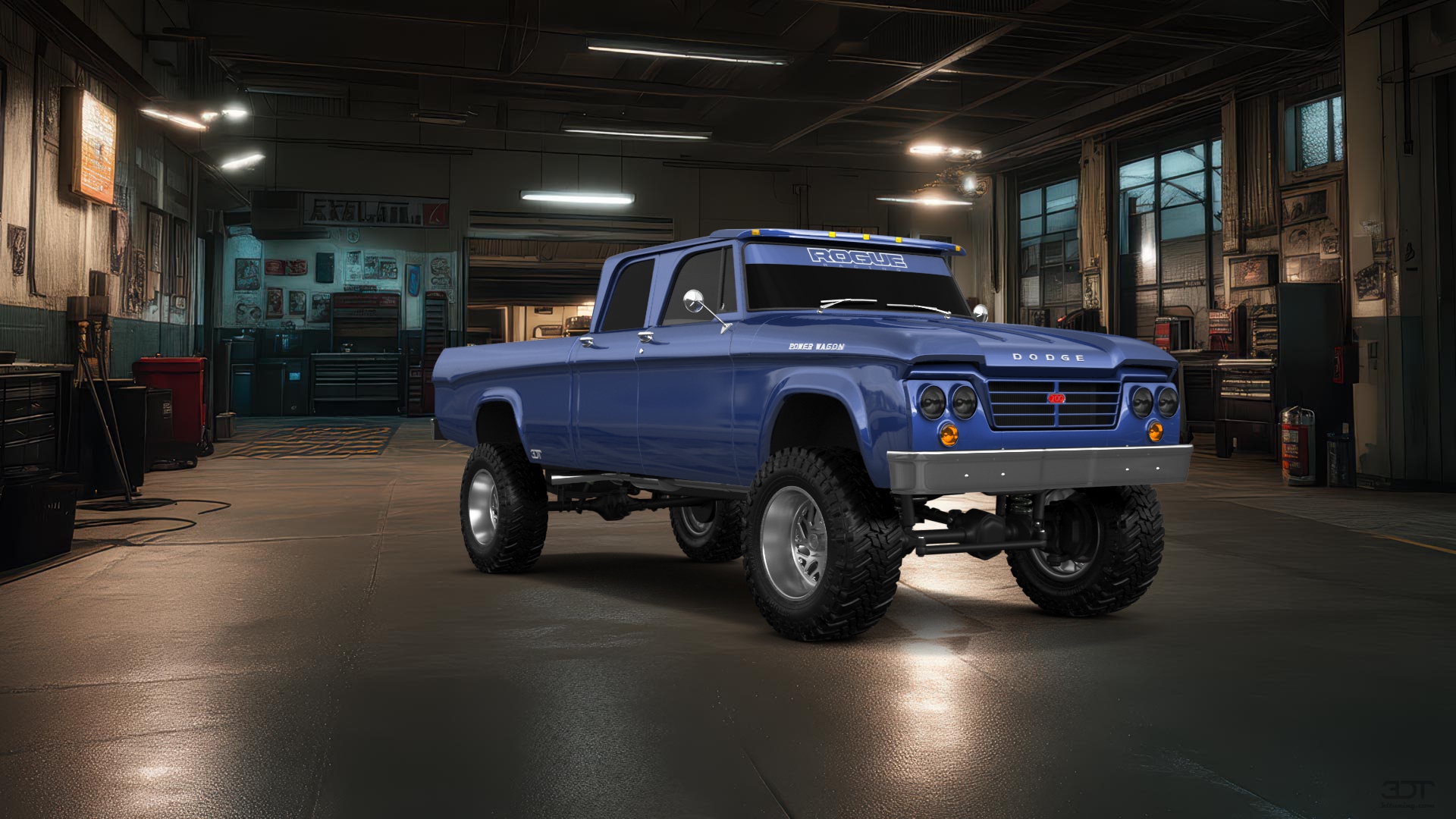 Dodge Power Wagon 4 Door pickup truck 1964 tuning