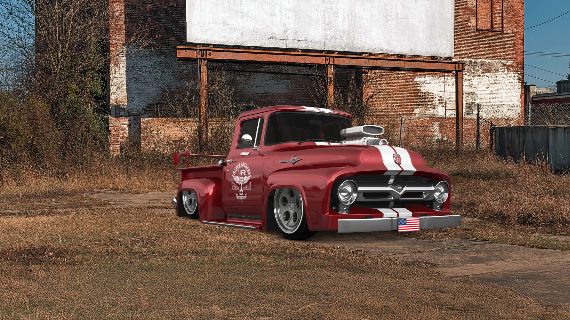 Ford F-100 2 Door truck 1956