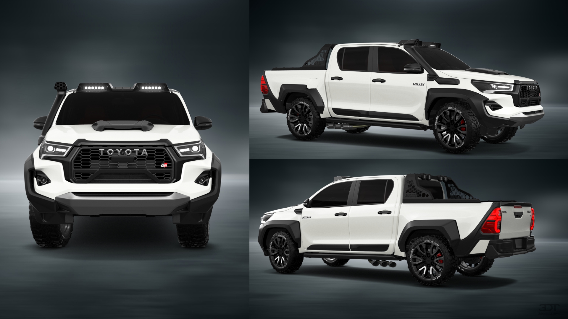 Toyota Hilux Double Cab 4 Door pickup truck 2015 tuning