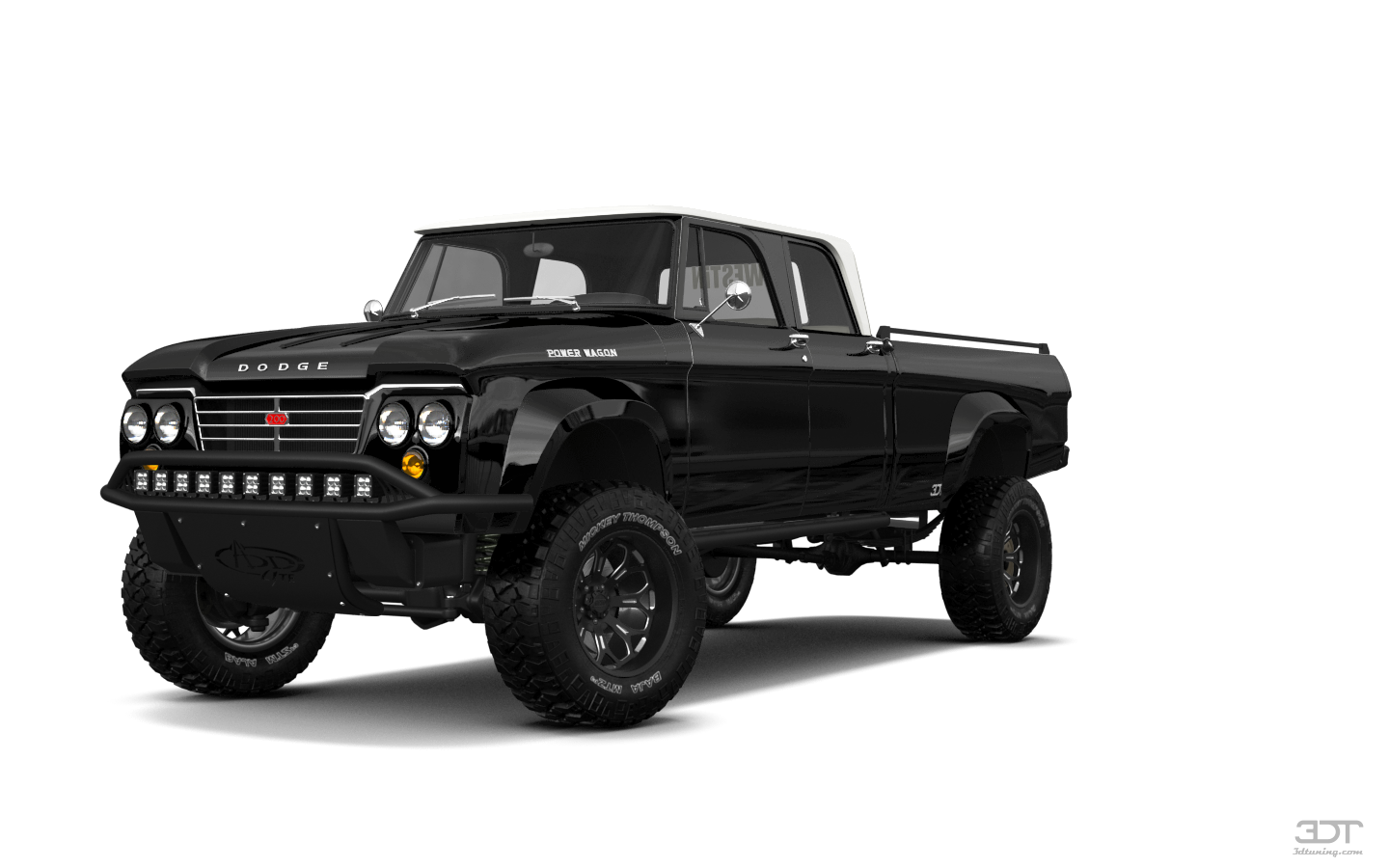 Tuning Dodge Power Wagon 4 Door pickup truck 1964