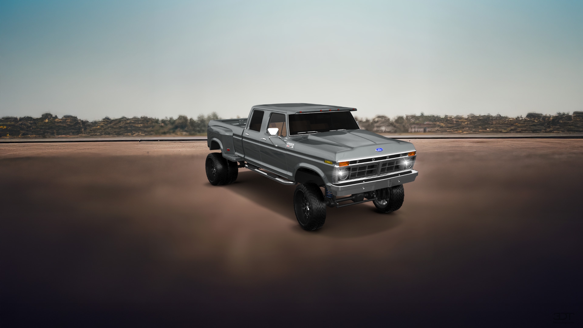 Ford F-350 Dually 4 Door pickup truck 1973 tuning