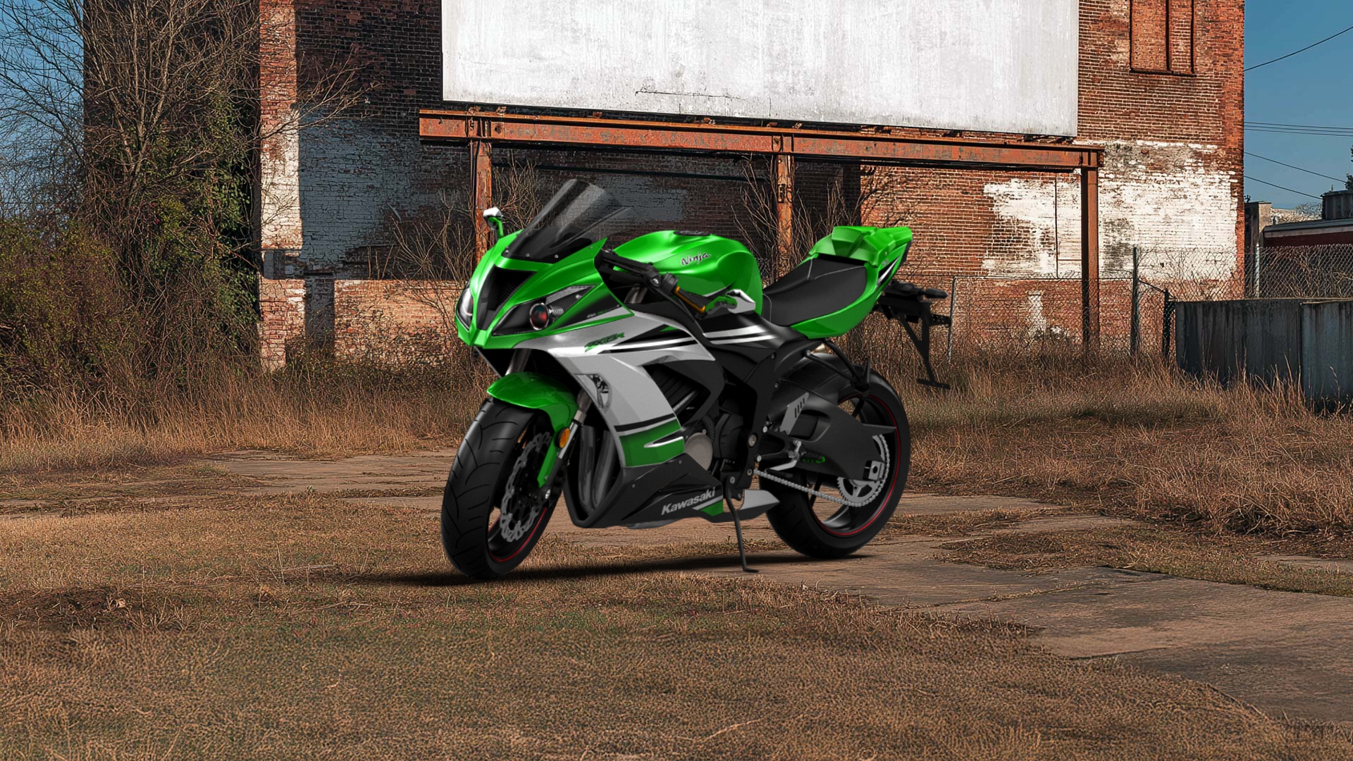 Kawasaki Ninja ZX 6R Sport Bike 2015 tuning