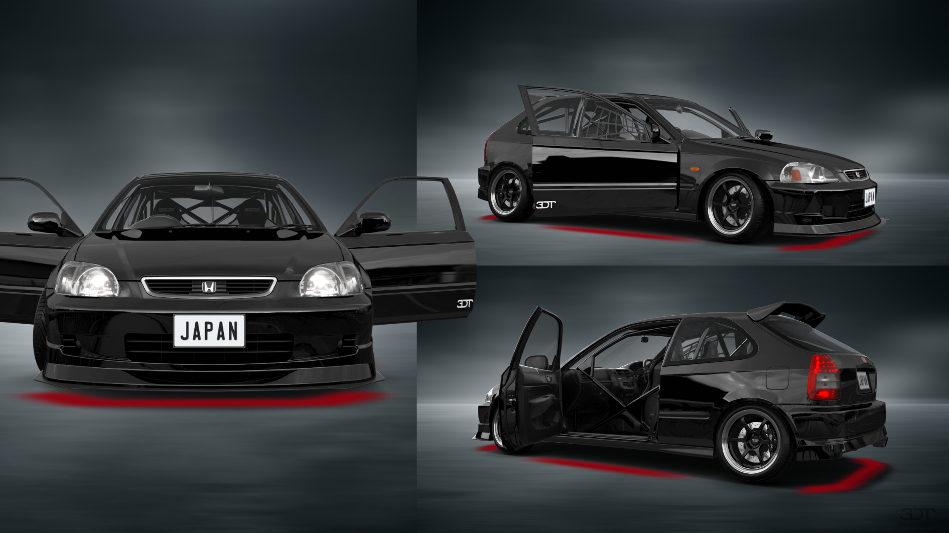 Honda Civic 3 Door Hatchback 1997 tuning