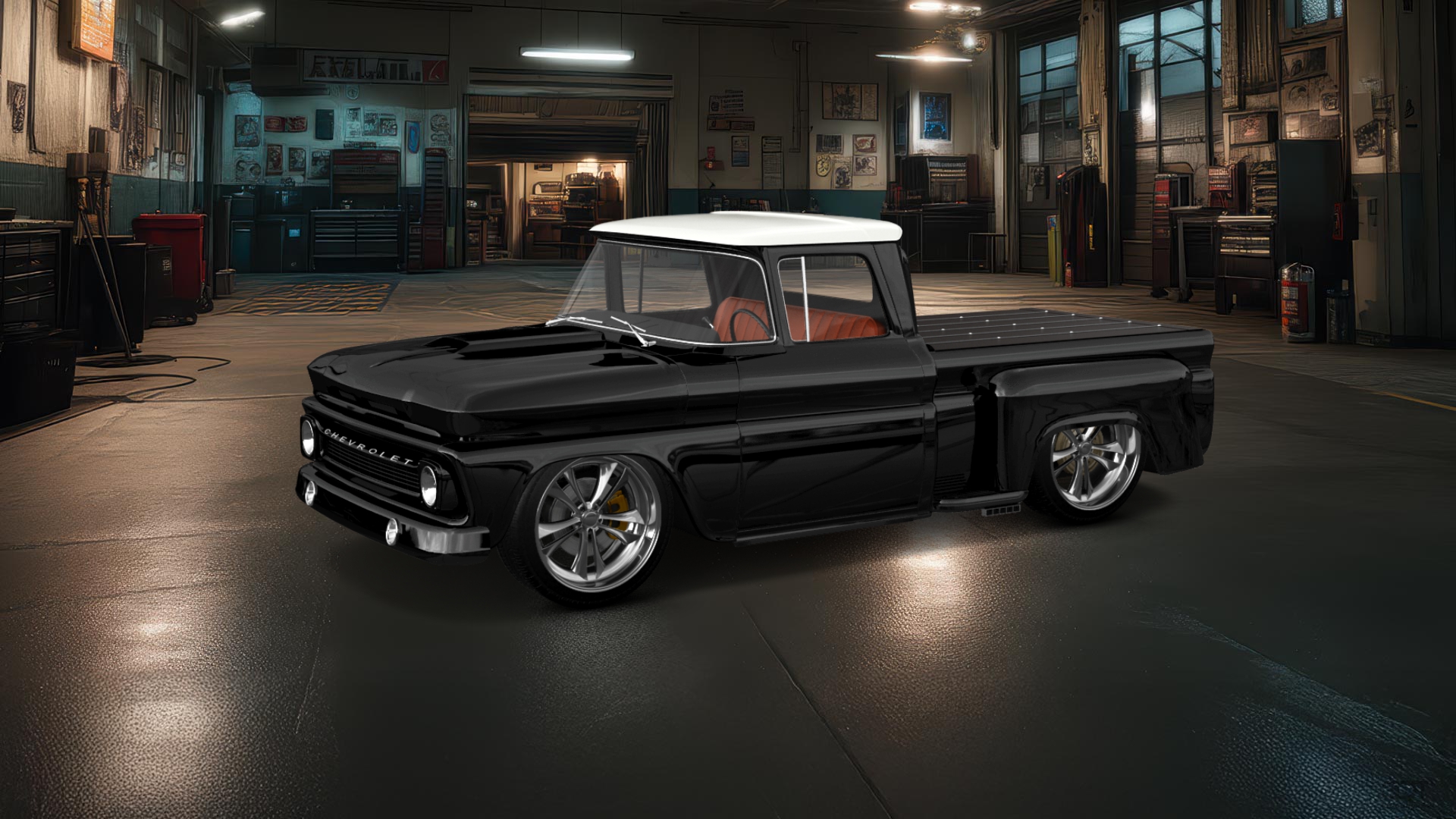 Chevrolet C-10 Stepside 2 Door pickup truck 1963 tuning