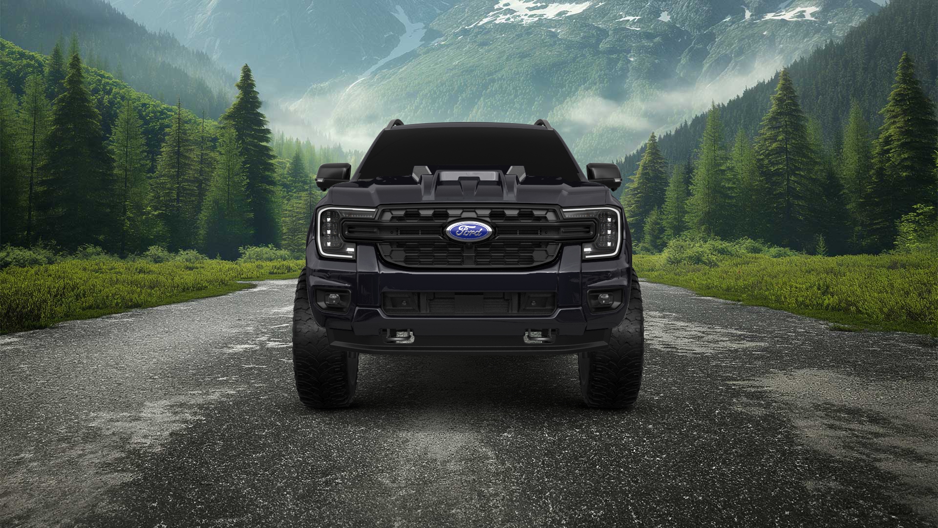 Ford Ranger 4 Door pickup truck 2022 tuning