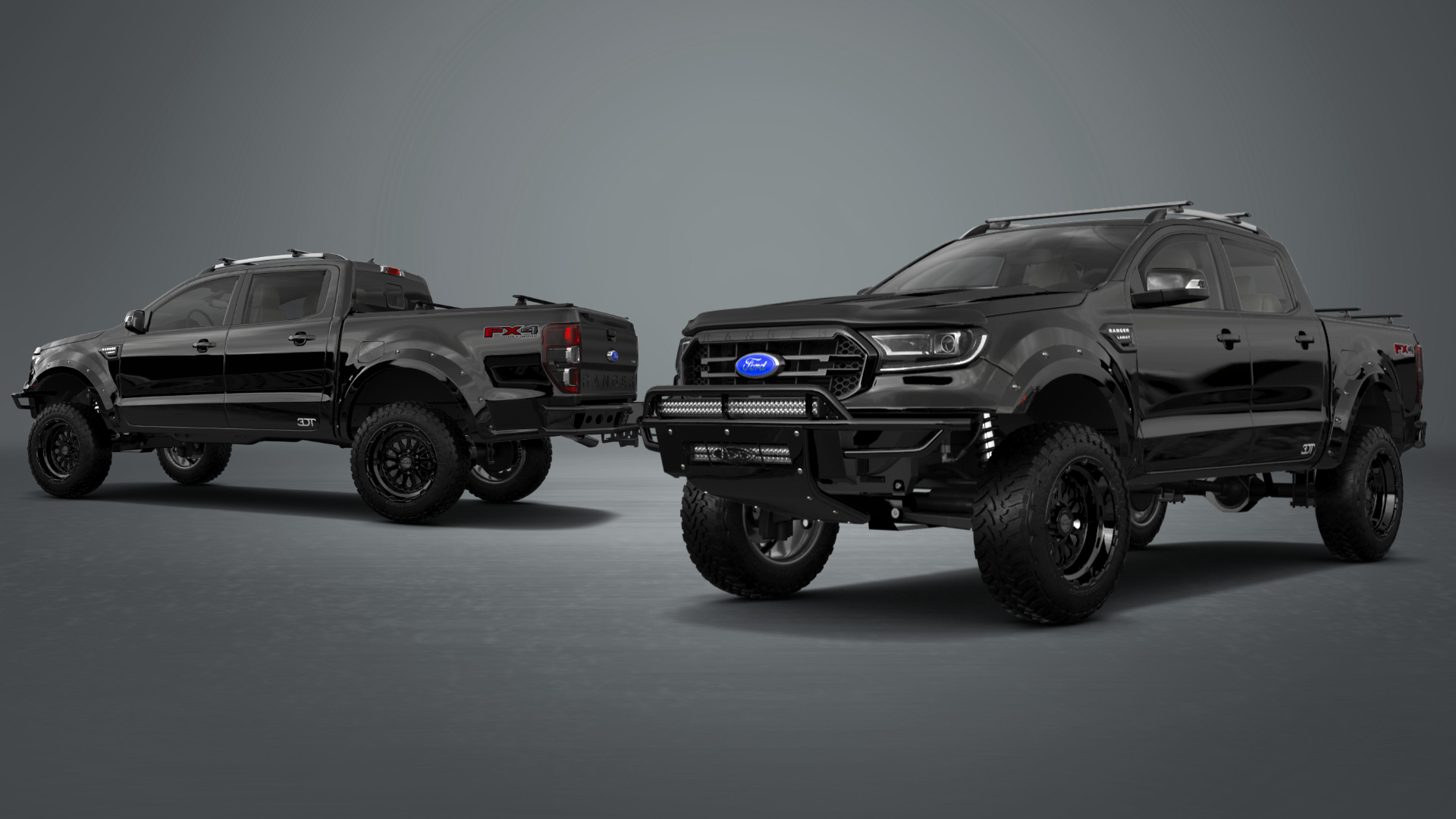Ford Ranger 4 Door pickup truck 2019 tuning