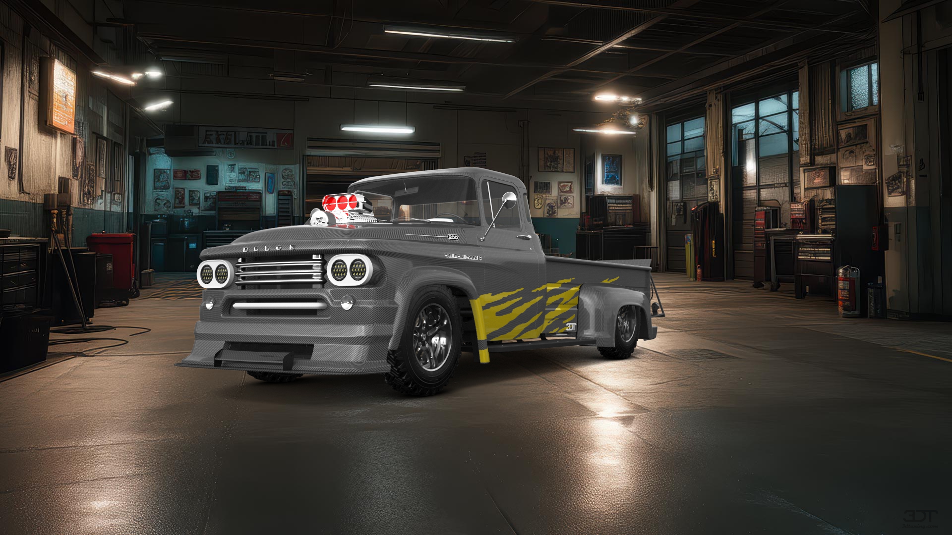 Dodge Power Wagon W300 2 Door pickup truck 1958 tuning