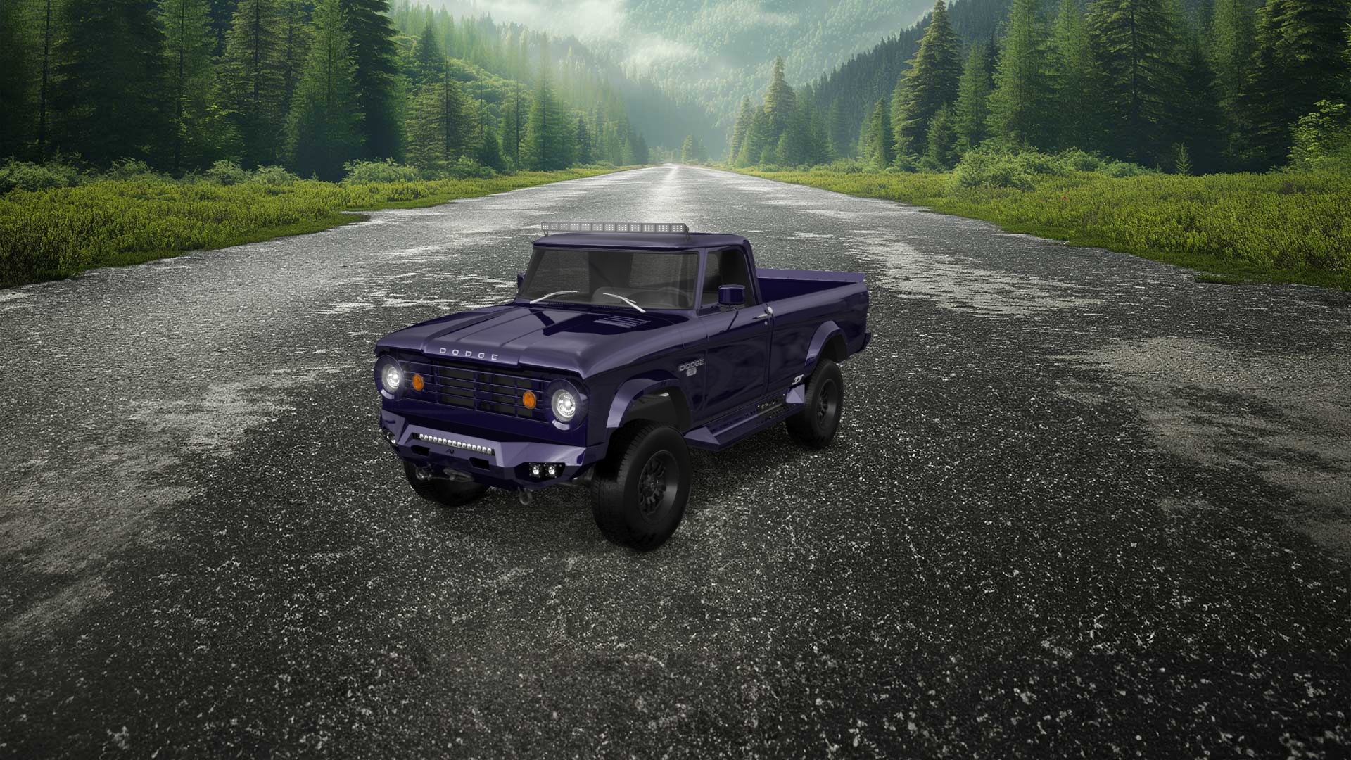 Dodge Power Wagon W200 2 Door pickup truck 1966 tuning