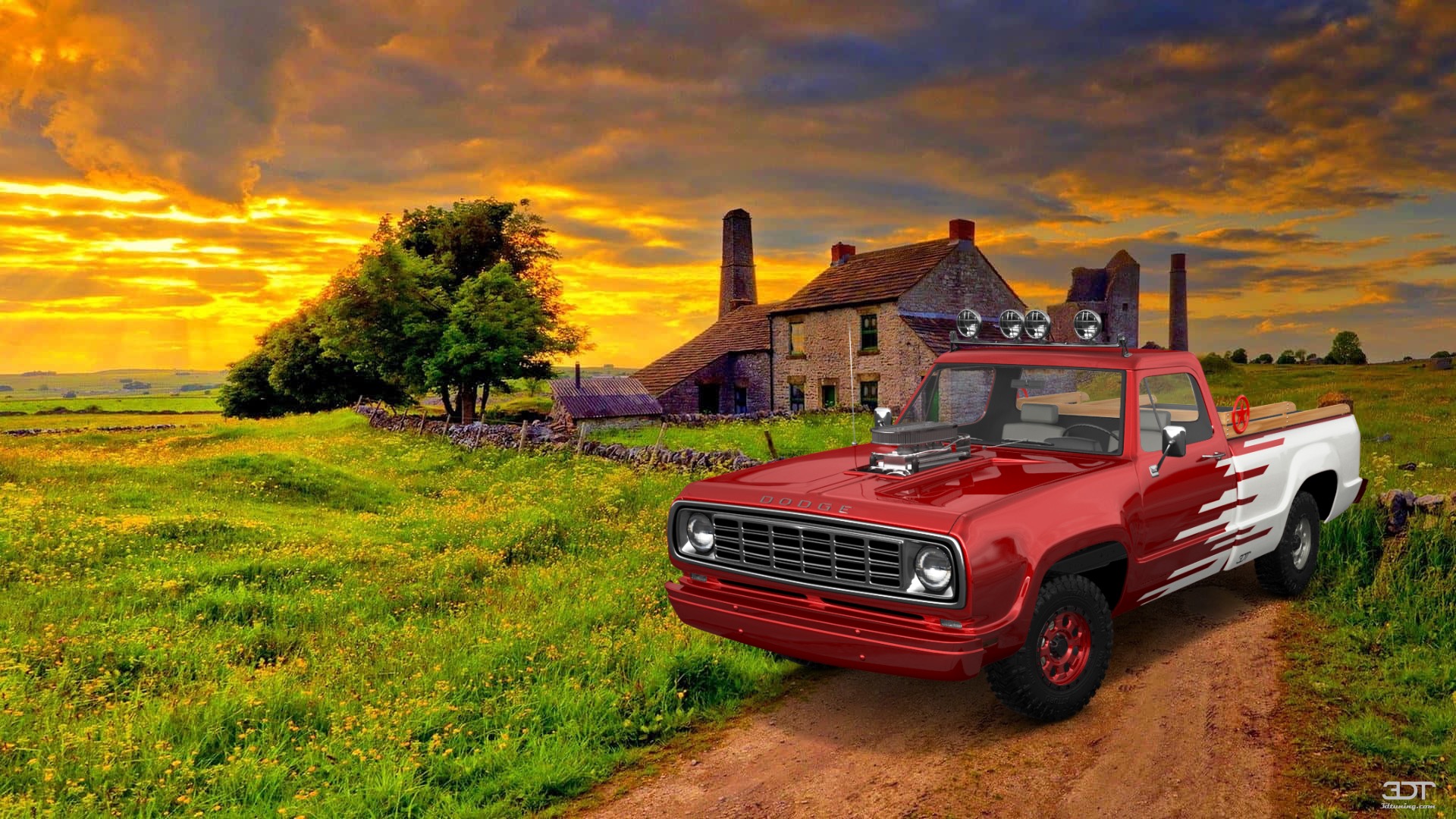 Dodge Power Wagon W200 2 Door pickup truck 1972 이미지