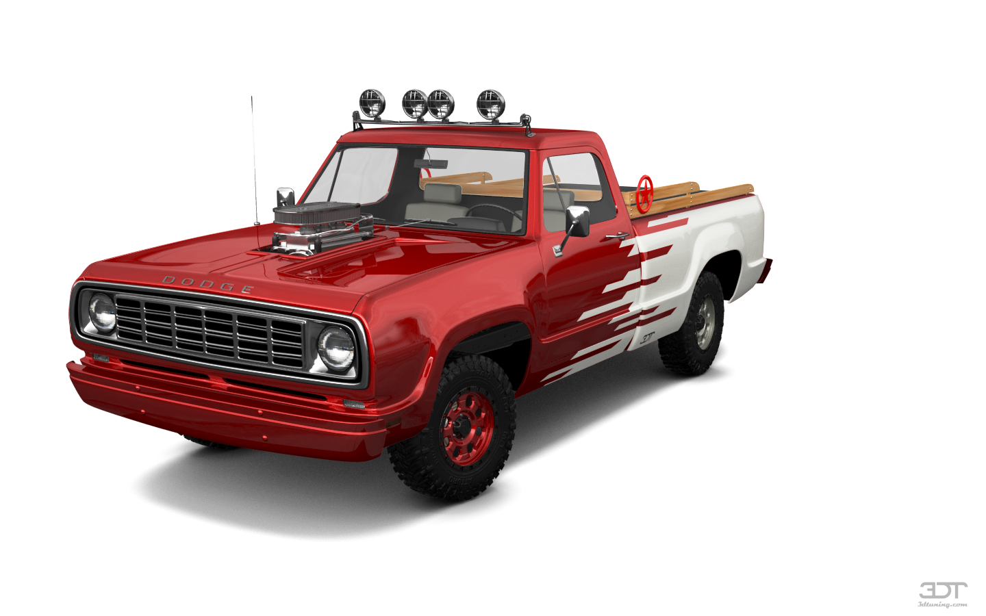 Tuning Dodge Power Wagon W200 2 Door pickup truck 1972