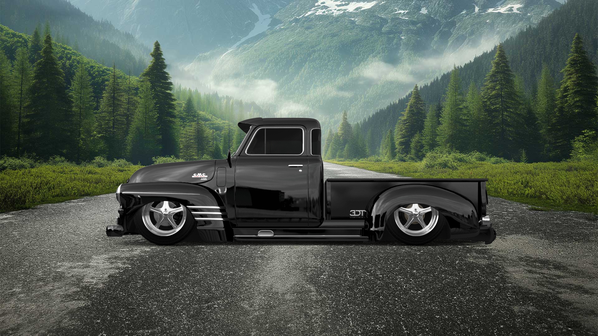 GMC 100 Stepside 2 Door pickup truck 1954 tuning