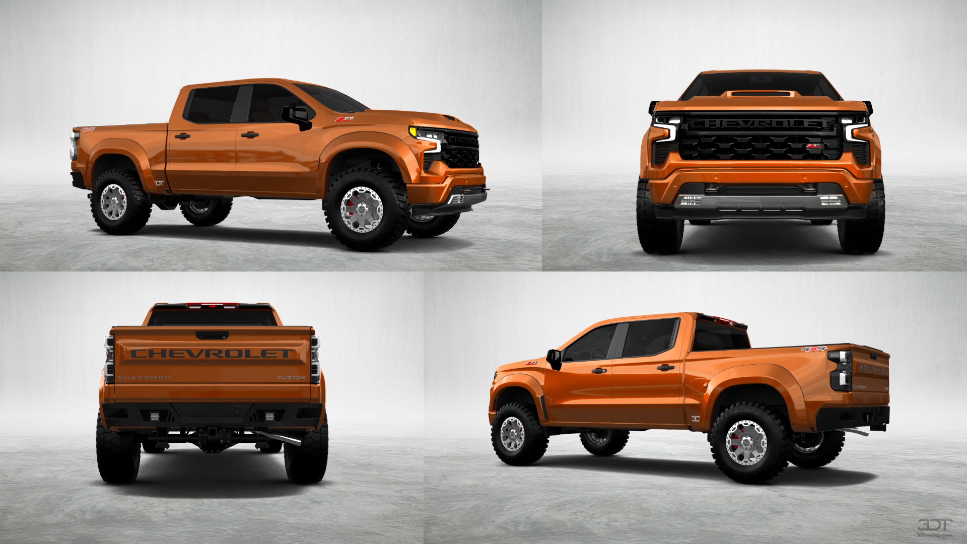 Chevrolet Silverado 1500 Crew Cab 5.8 ft box 4 Door pickup truck 2023 tuning
