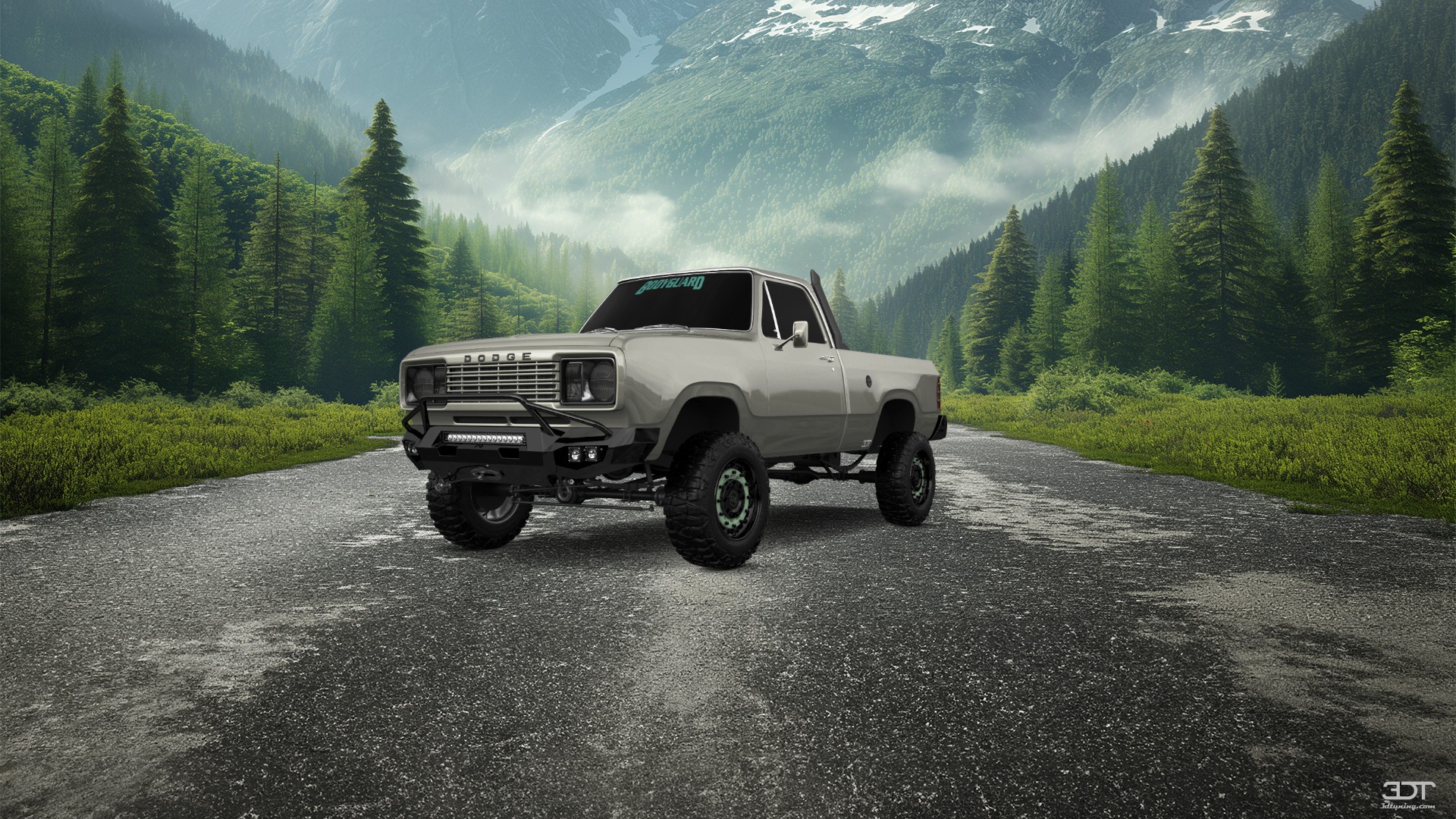 Dodge Power Wagon W200 2 Door pickup truck 1977 tuning