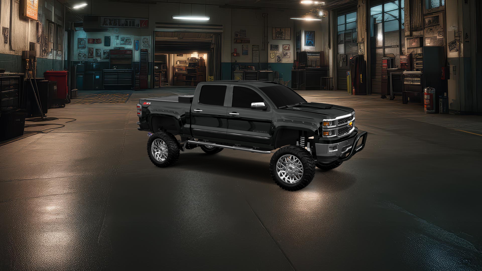 Chevrolet Silverado 1500 4 Door pickup truck 2014 tuning