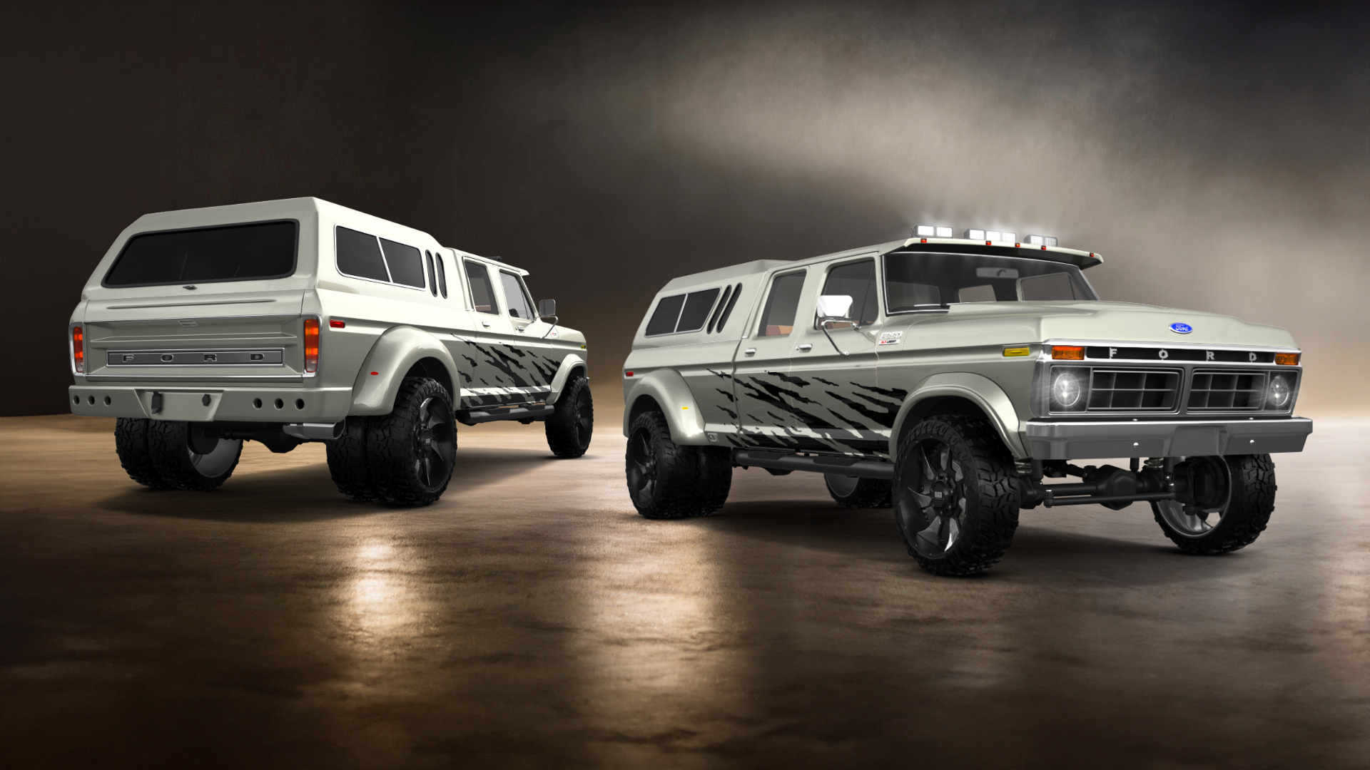 Ford F-350 Dually 4 Door pickup truck 1973