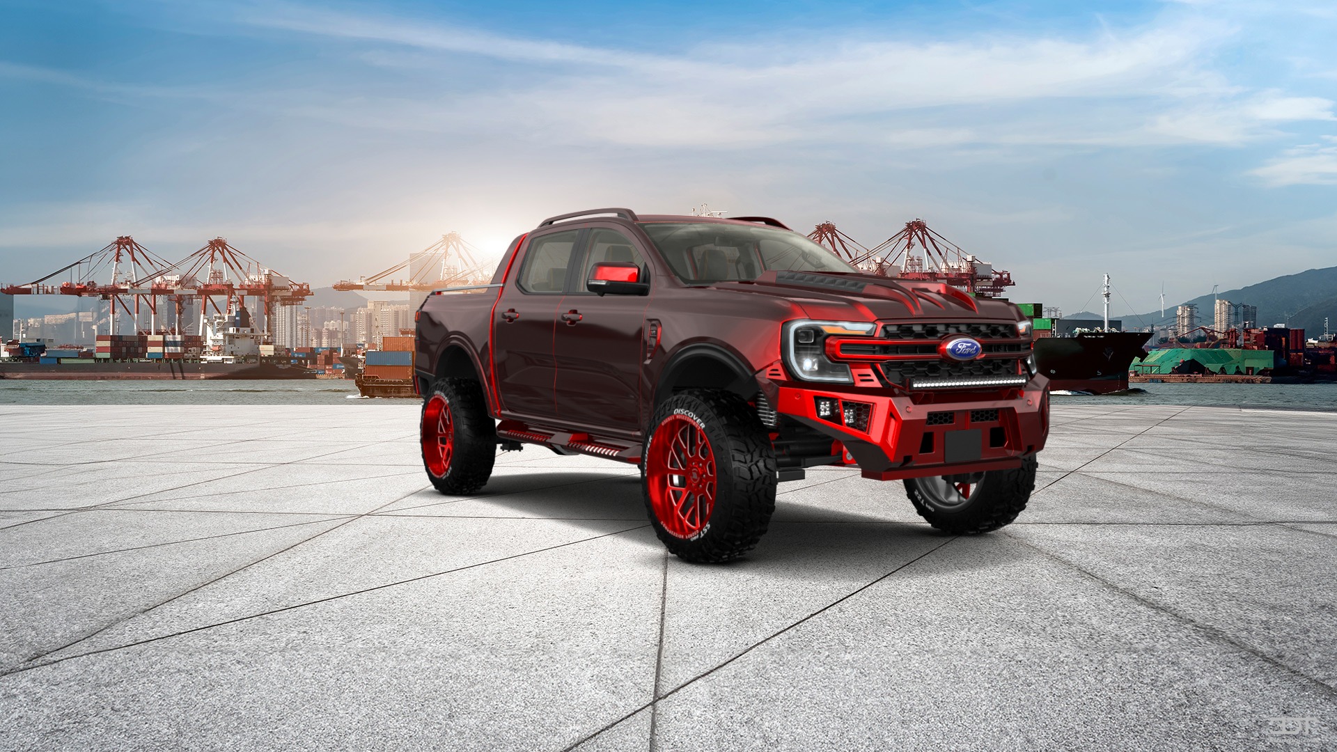 Ford Ranger 4 Door pickup truck 2022 tuning