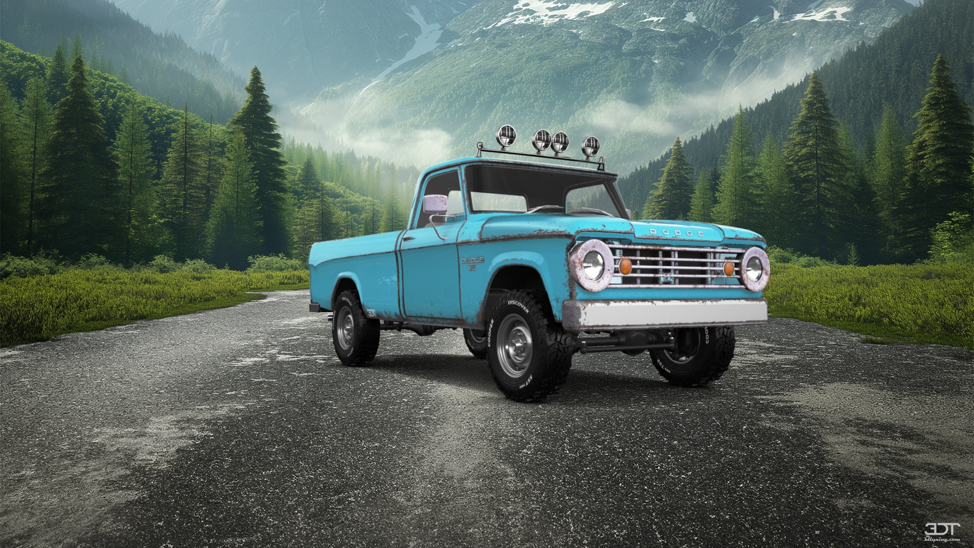 Dodge Power Wagon W200 2 Door pickup truck 1966