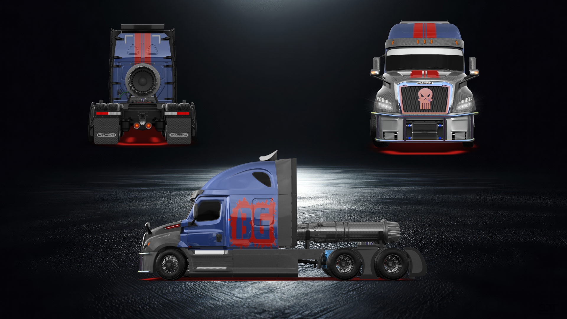 Freightliner Cascadia Sleeper Cab Truck 2018 tuning